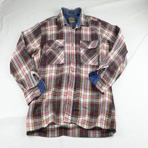 Backpacker Men's Large VTG Acrylic Plaid Flannel